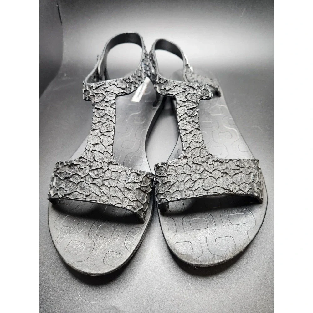 Ipanema Sandals Shoes Womens Size 8 Black Strappy Made‎ in Brazil
